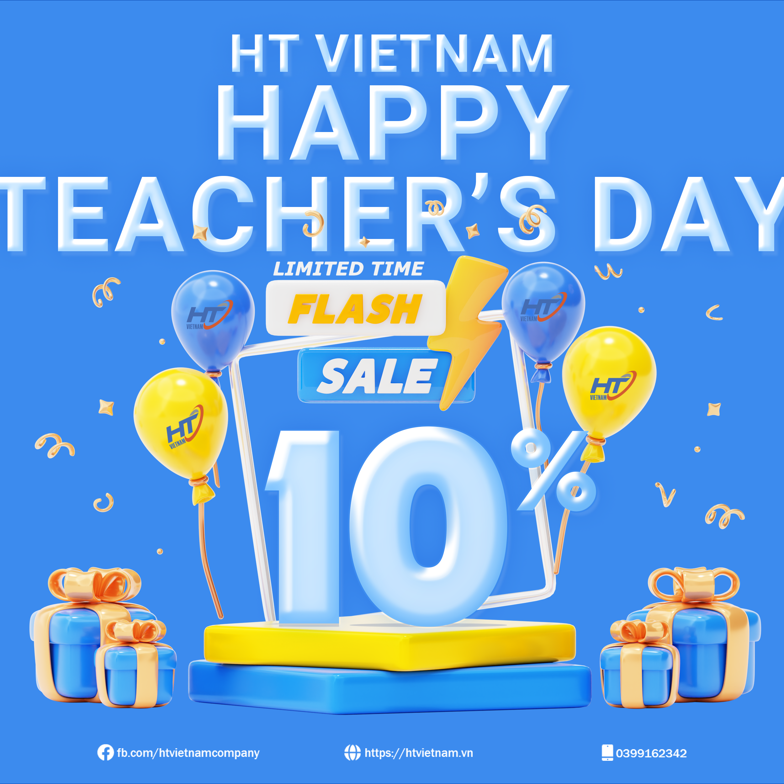 Tri Ân Ngày Nhà Giáo Việt Nam: Nhận Ngay Voucher Giảm Giá 10% Khi Sử Dụng Dịch Vụ Của HT Việt Nam